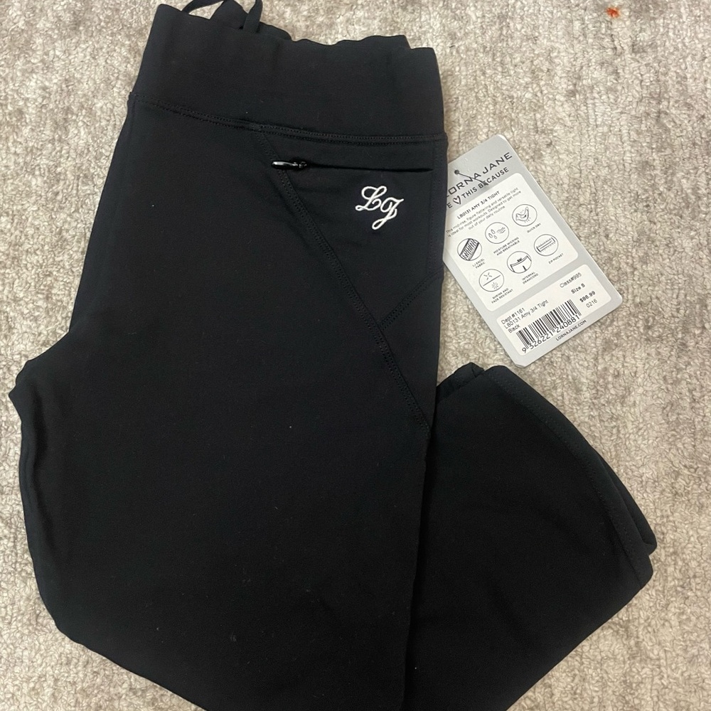 Lorna Jane Black Leggings 3/4